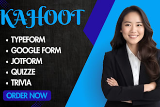 create kahoot quiz, educational game, trivia  quizze google form for educational