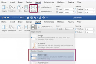 layouting your task, like paper, theses, dissertasions, etc