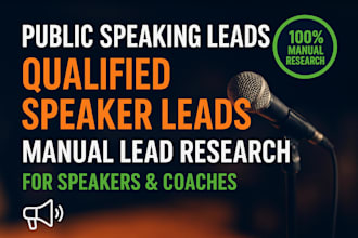 generate qualified speaker leads for public speakers