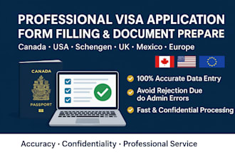 fill your visa application canada US schengen UK with accuracy