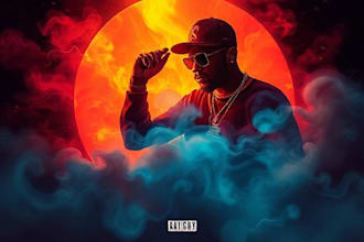 design album cover and mixtape cover art