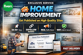 home improvement guest post, SEO, high authority backlink