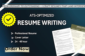 write an ats optimized resume CV or cover letter