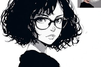 you draw anime portrait, avatar and illustration