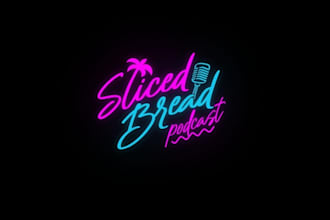 design fun miami style podcast logo