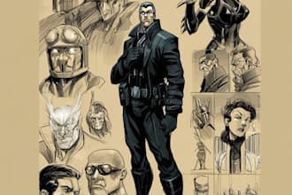 design characters and comic books