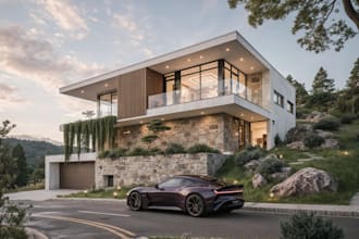 create complete revit building models and render with lumion, corona, or d5