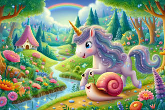 draw custom children story book illustration
