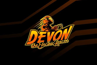 design gorgeous fun racing video game logo