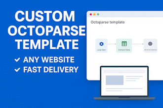 create octoparse web scraping template for any website