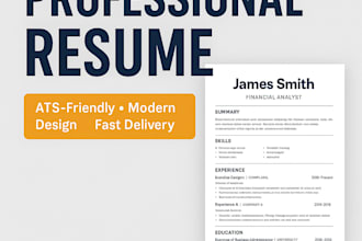 create a professional ats friendly resume and cover letter