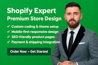 build a professional shopify store for your business