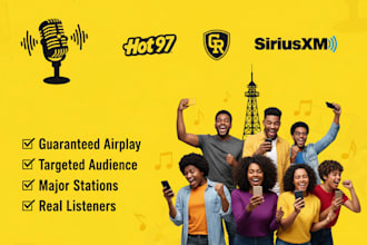 do organic promotion for your song on hot 97, college radio and siriusxm radio