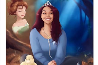 draw you as a disney princess