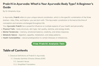 write authentic ayurveda and health articles