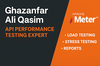 do API performance and load testing using jmeter with detailed report