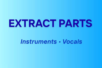 extract instrument or vocal parts