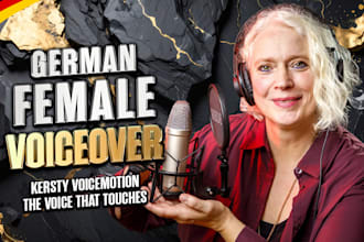 record a professional emotional female voice over