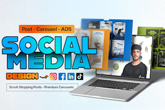 design high impact social media posts for instagram, facebook and tiktok