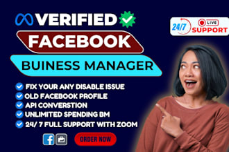 create a fresh facebook business manager and ads account with old fb profile
