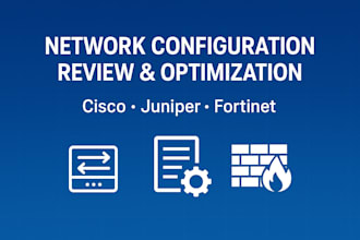 review your cisco, juniper, or fortinet configurations