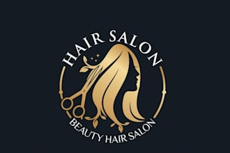 design custom hair logo for hair stylists, hairdressers, etc