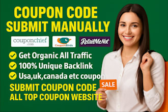 submit coupon codes manually to 200 popular websites coupon code submissions