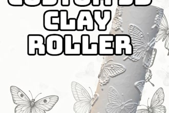 create custom clay roller 3d models from your design