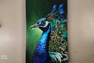 create beautiful handmade landscape, paintings