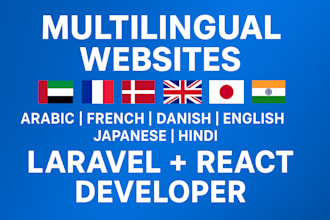 develop multilingual web applications using laravel