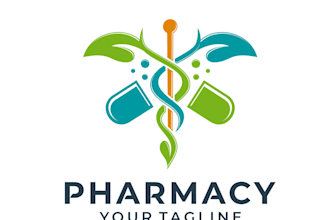 design medical dental, healthcare, pharmacy logo
