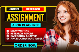do urgent essay writing, report, paper, case study, assignment, presentation