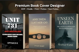 create a sleek and modern book cover for authors