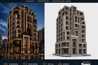 create revit bim models for architecture and structure