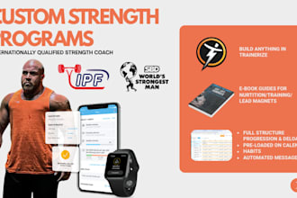design custom powerlifting and strongman programs on trainerize