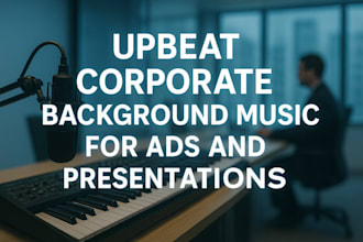 compose upbeat corporate music for ads and presentations