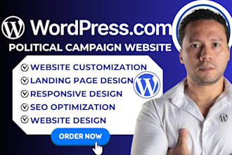 design political website campaign website election website candidate website