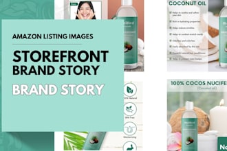 do design amazon ebc, storefront and listing images