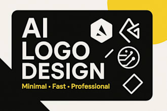 design a clean minimalist ai logo using canva and ai tools