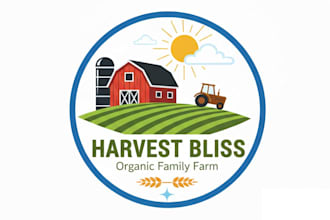 design agriculture farm lawn care landscape irrigation garden logo