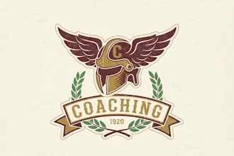 design a vintage coaching logo that inspires trust and transformation