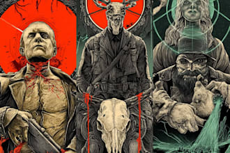create dark art illustration