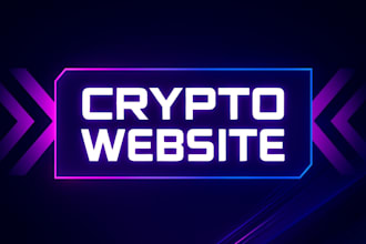 create crypto website, memecoin website, token website for you