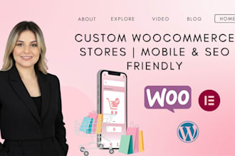 design a professional wordpress woocommerce ecommerce store