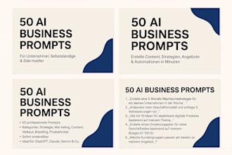 50 ai business prompts PDF digital