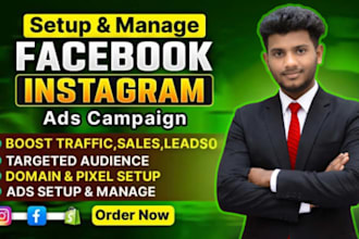 set up and optimize facebook page and instagram for business growth