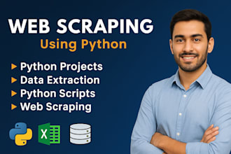 web scraping, data extraction, python projects, ai tasks