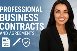 drafts professional business contracts and custom agreements for you