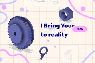 design your 3d parts with solidworks or fusion 360