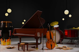 create low poly 3d game assets for unity and unreal engine